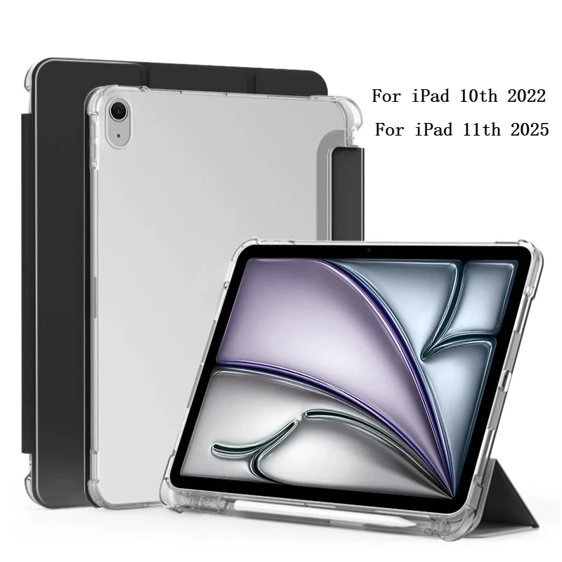 

Case for iPad A16 11th 11 2025 A3354 A3355 A3356 Cover with Pencil Holder For iPad 11 10th 2022 10.9" A2696 A2757 A2777 Funda