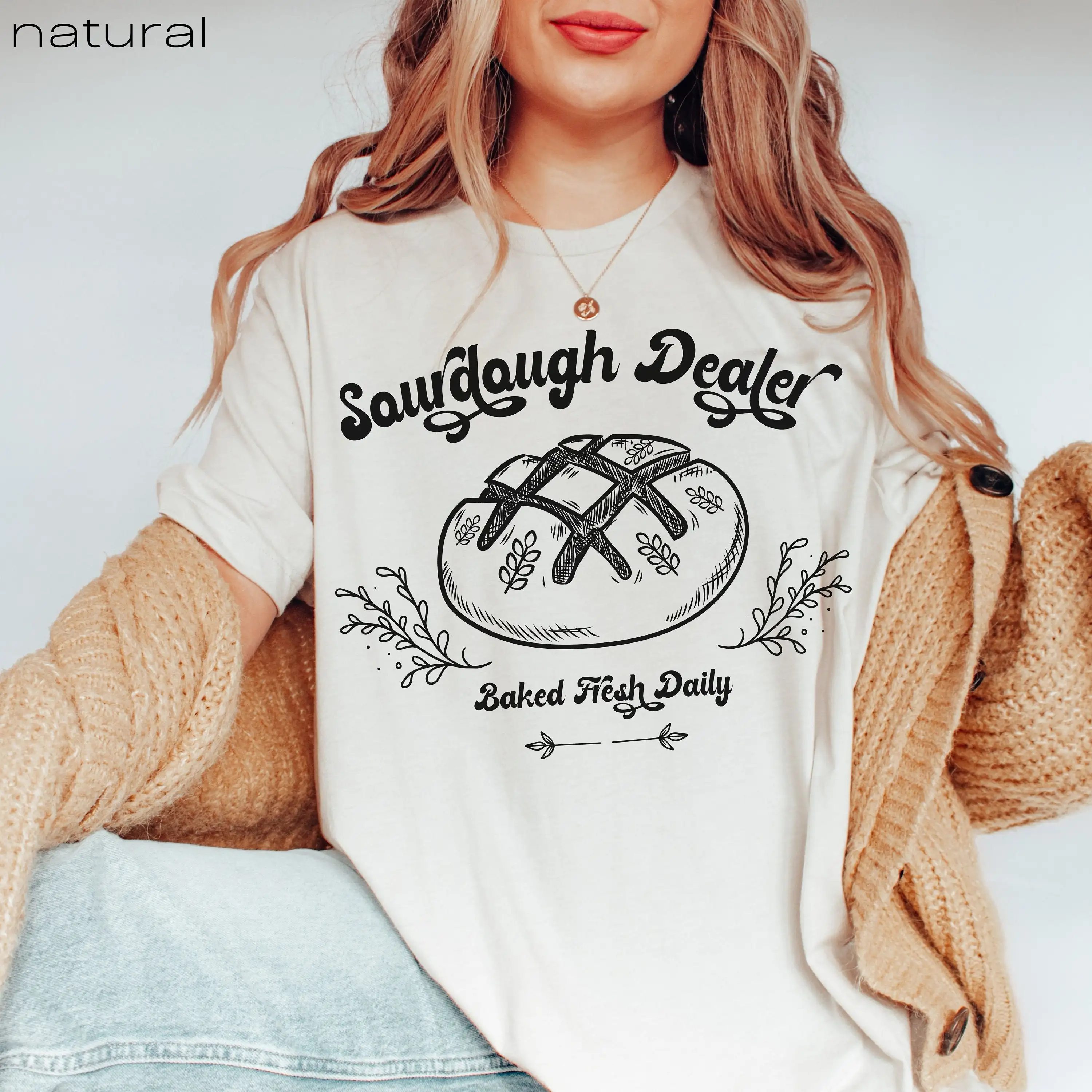 

Sourdough Dealer Baker Mom Shirt Homestead Homemaker Mama Gift Crunchy Natural T Tee S Soughdough Starter