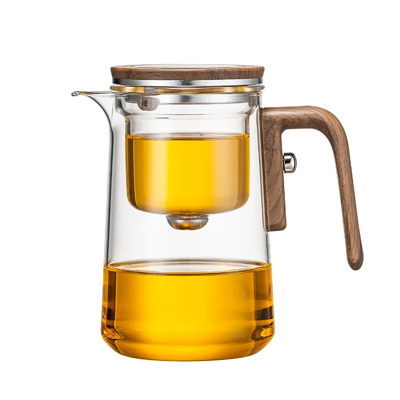 

Magnetic Glass Teapot, Heat Resistant Tea Infuser with Removable Strainer, Loose Leaf Tea Brewer