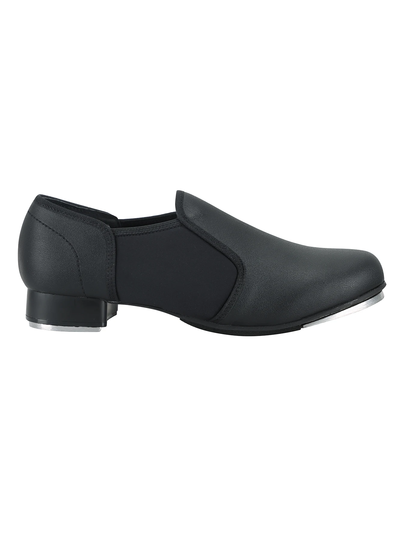 Dynadans Unisex PU Leather Slip On Tap Dance Shoes for Women and Men