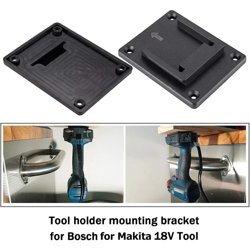 ZWINCKY Tool Machine Holder Wall Mount Storage Bracket Fixing Devices For Bosch For Makita 18V Electric Tool Rack Stand Slots