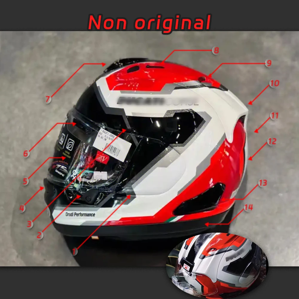 Motorcycle Helmet Air Vent Air Vent Cover Front Vents Street For Arai RX7X ducati v5