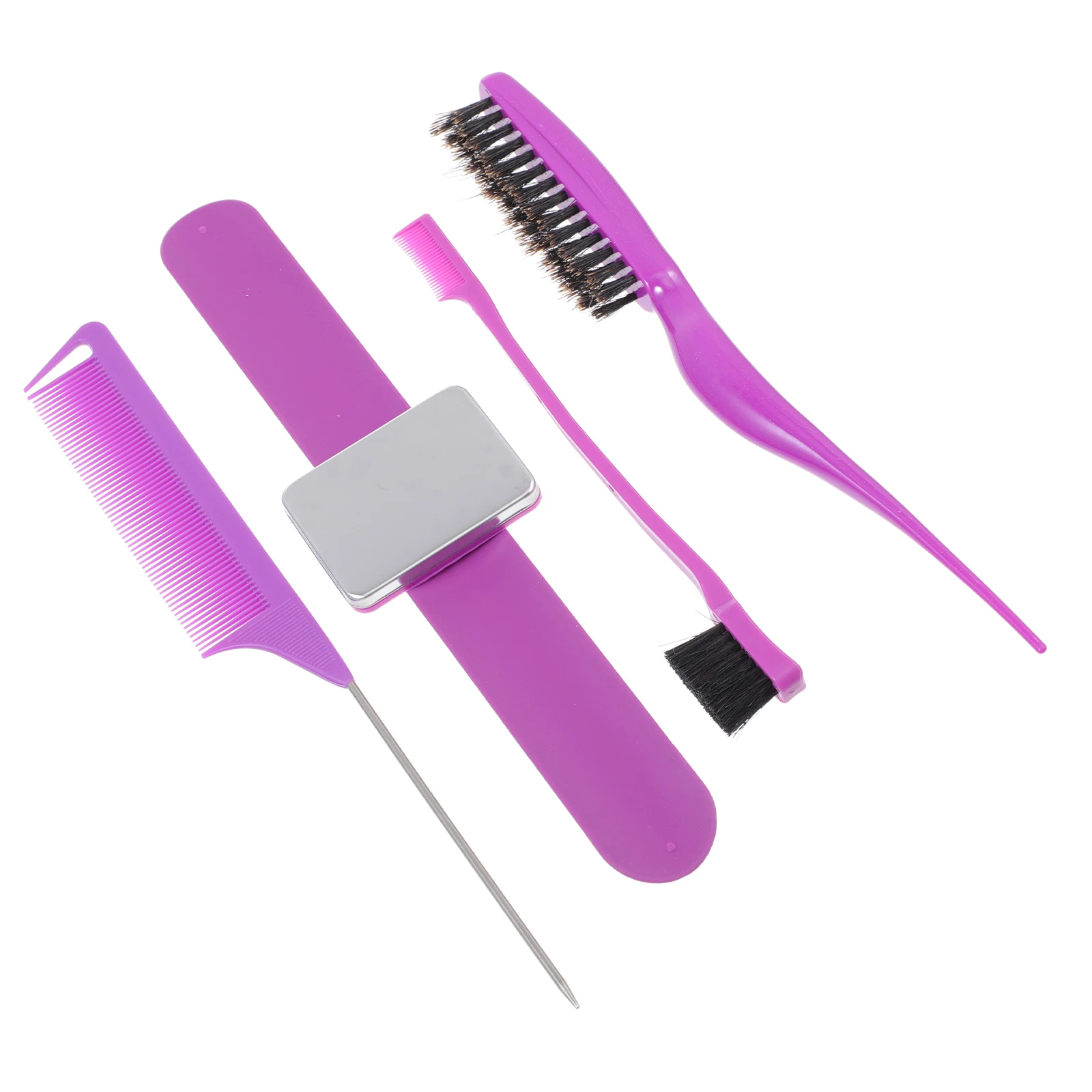 

Magnetic Clasp Circle Hair Dyeing Comb Salon Brush Quality Material Smooth Application Home Hair Salon Use Child