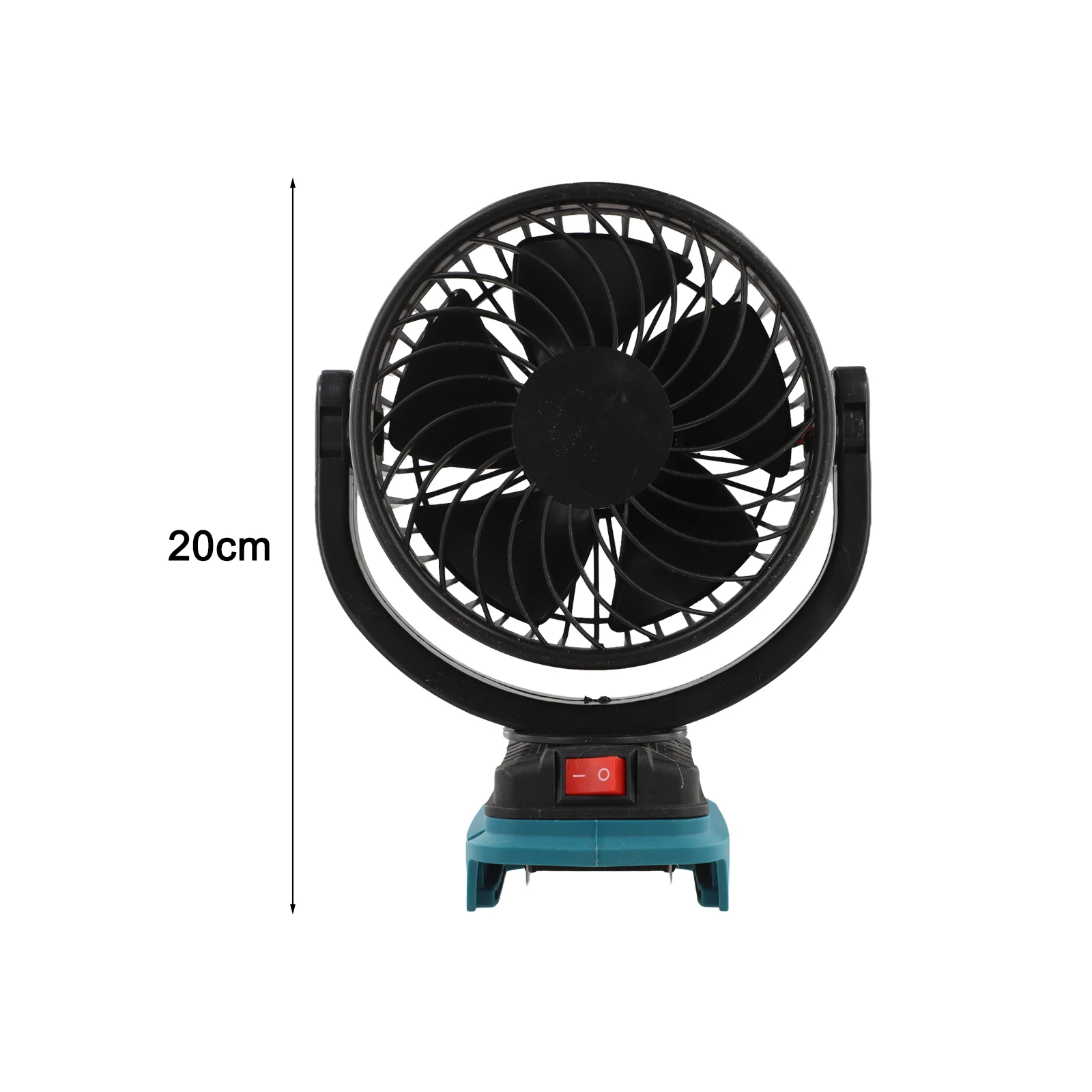 Wireless Fan 21V Lithium For Battery 5 Inch Portable Strong Airflow For Outdoor Camping Stall Office Table Cooling Tool Black