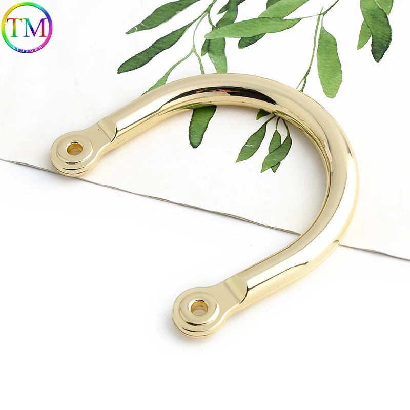 2-10PCS D Shape Retro Metal Bag Handles Purse Sewing Frame Brackets For Handbag Luggage Handcrafted Replacetment Bag Accessories