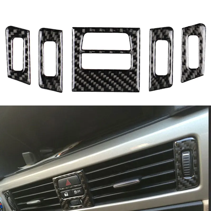 

Car Carbon Fiber Central Air Condition Vent Cover Trim For BMW 3 series E90 E92 E93 2005 2006 2007 2008 2009 2010 2011 2012 LHD