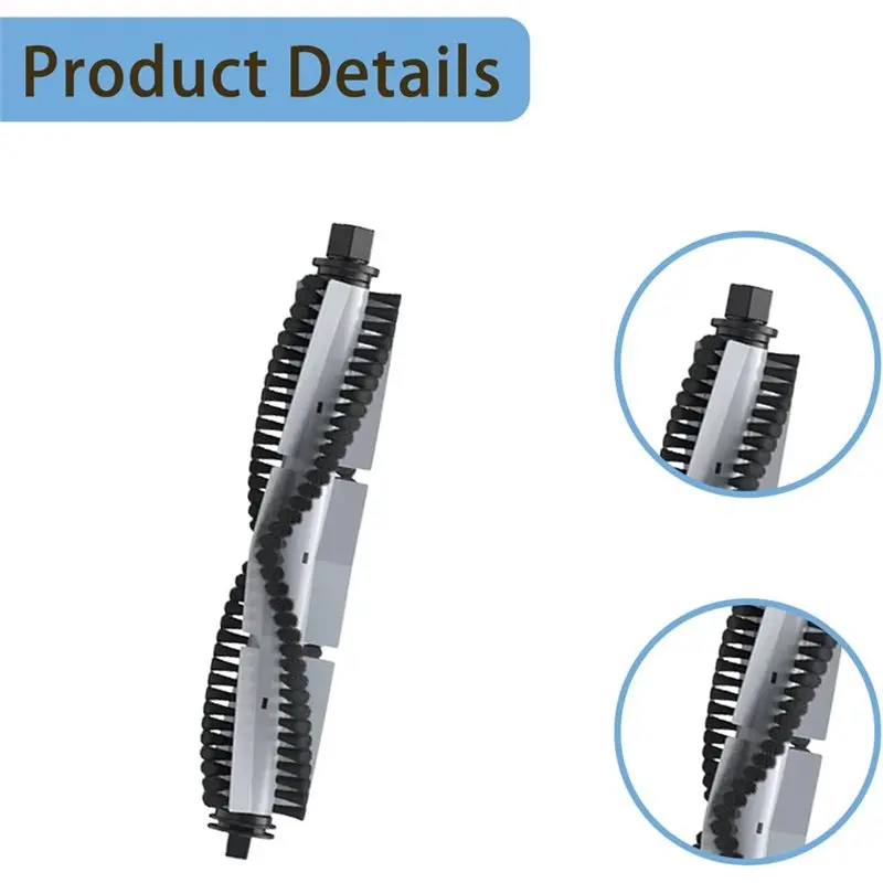 B59B Replacement Main Brush for ILIFE A30 Pro Robot Vacuum, Anti-for Tangle Rubber Roller, Vacuum Cleaner Accessories