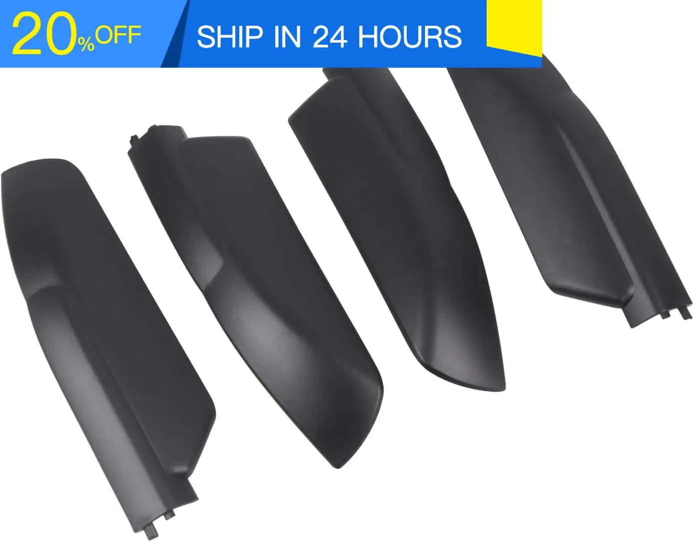 Car Roof Rack for Toyota Sequoia 2008-2022 Luggage Carrier Cross Bar Exterior Travel Accessories FLYING Black Rail End Cover