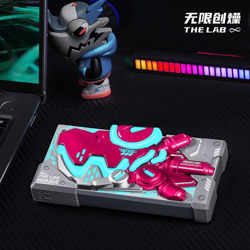 THE LAB E-Model Crane WASA Half Crush Chameleon Mobile Power Bank 10000mah Cyber Punk Assemble Luminous Fast Charging Power Bank