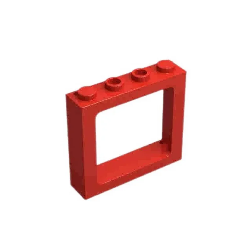 [26Pcs]【50g】 6556 Furniture 1x4x3 Window Frame Double Opening Cabinet Window, DIY STEM MOC Blocks Toy