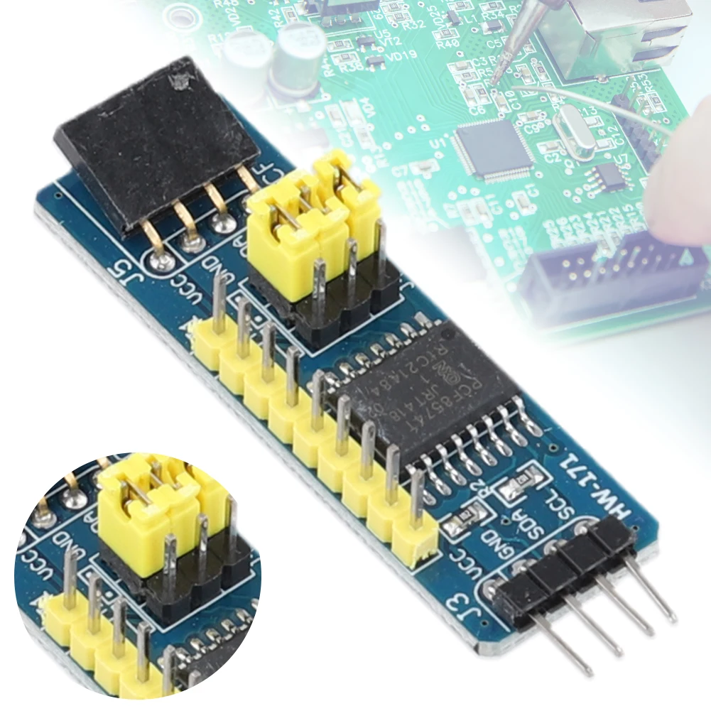 PCF8574 IO Expansion Board I2C-Bus I/O Expander Flexible I2C-Bus Evaluation Development Module PCF8574 Adapter Plate