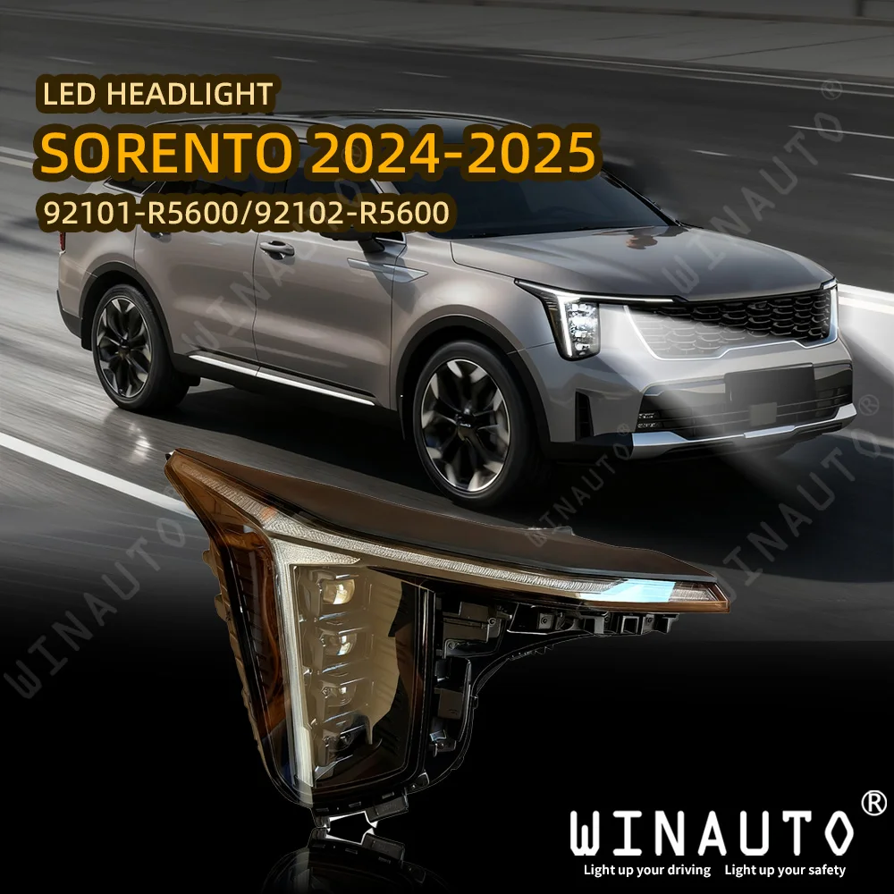 WINAUTO LED Car Light Headlight Assembly LED Headlight for KIA Sorento 2025
