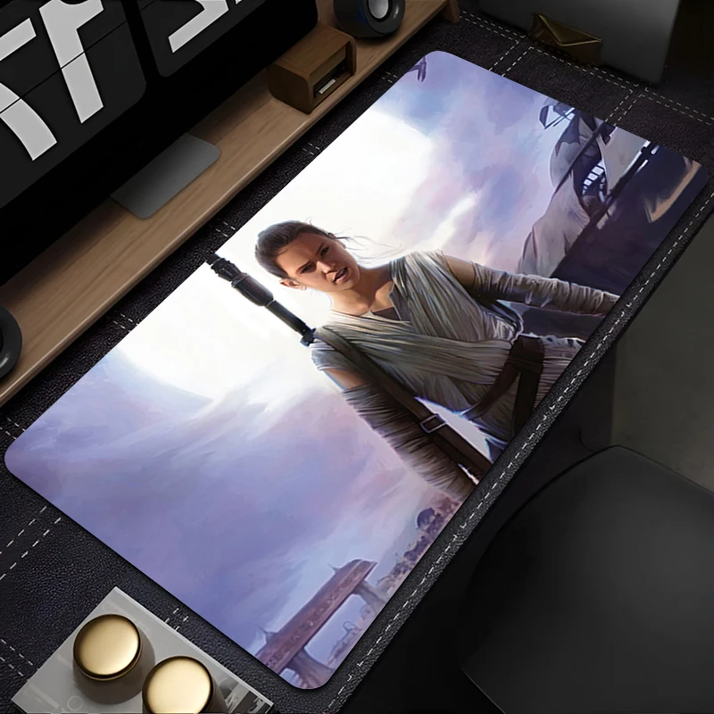 

Durable Mouse Pad PC Gamer Mousepad Office Laptop Star Wars Rey Skywalker Mouse Mats Kawaii Desk Mat Rubber Keyboard Pad Gifts