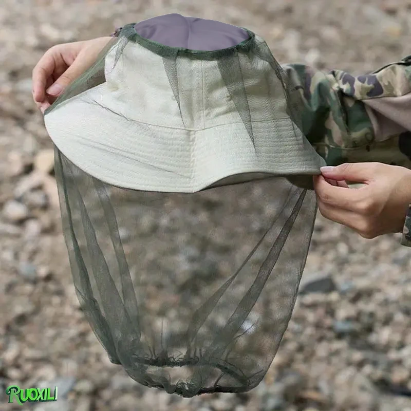 4 قطع من شبكات شبكية لرأس البعوض - حماية نهائية من البعوض والحشرات والنحل مع نسيج شبكي مسامي - مثالي للتخييم