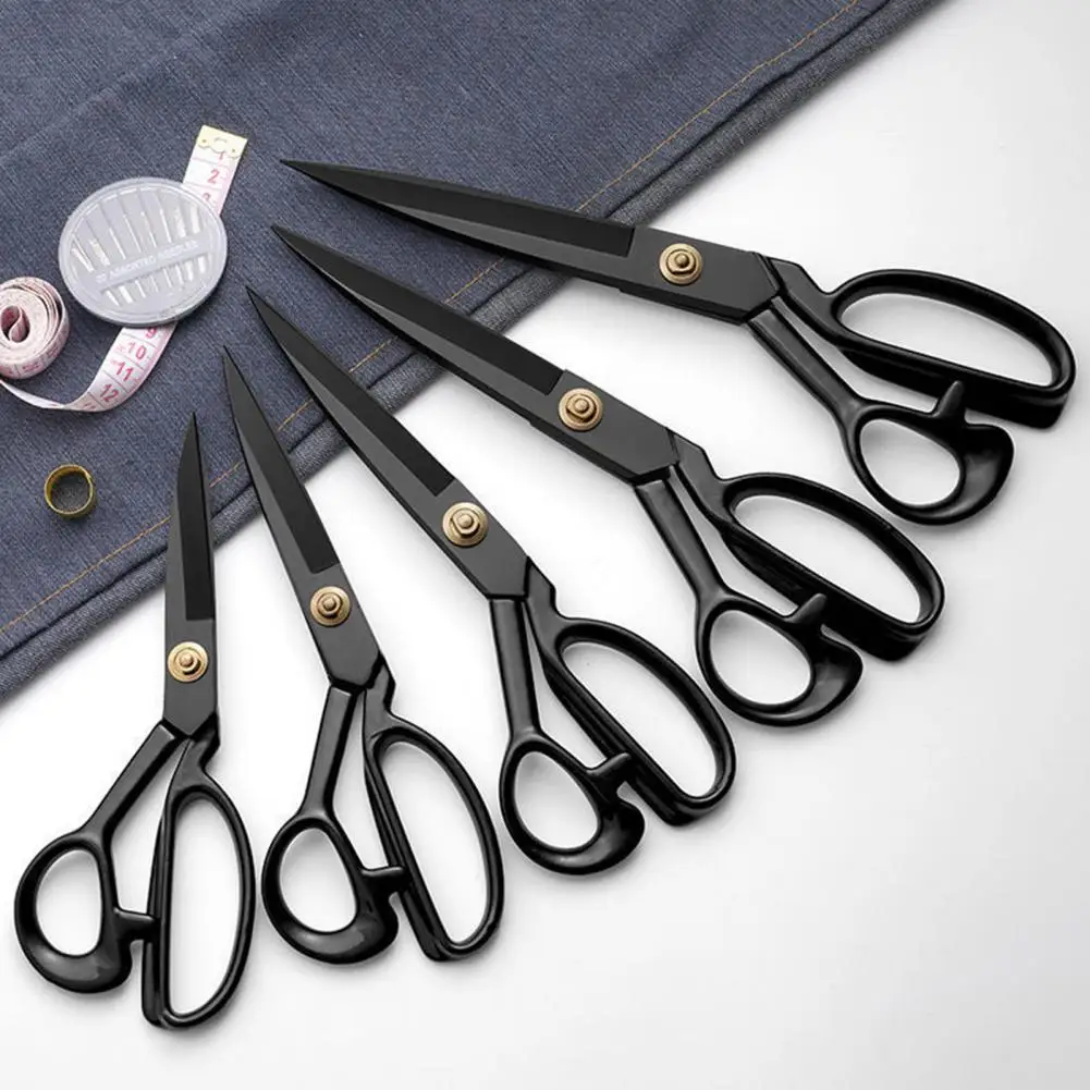 High Carbon Steel Tailor Scissors Sharp Blade Fabric Scissors Dressmaker Faux Leather Craft Cutting Shears Tailoring Scissors