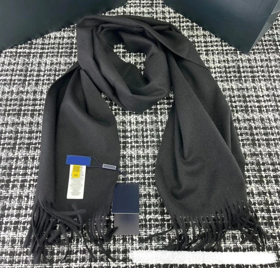 

Высококачественный шарф с бахромой пони, морозостойкий женский шарф из искусственного кашемира, теплый зимний шарф с вышивкой для мужчин