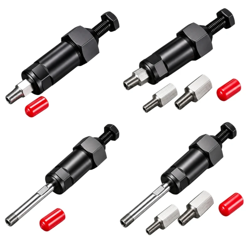 N5KC Threaded Grease Fitting Unclogging Tool with Removable Parts and Defined Tool Flats for Controlled Manual Operation