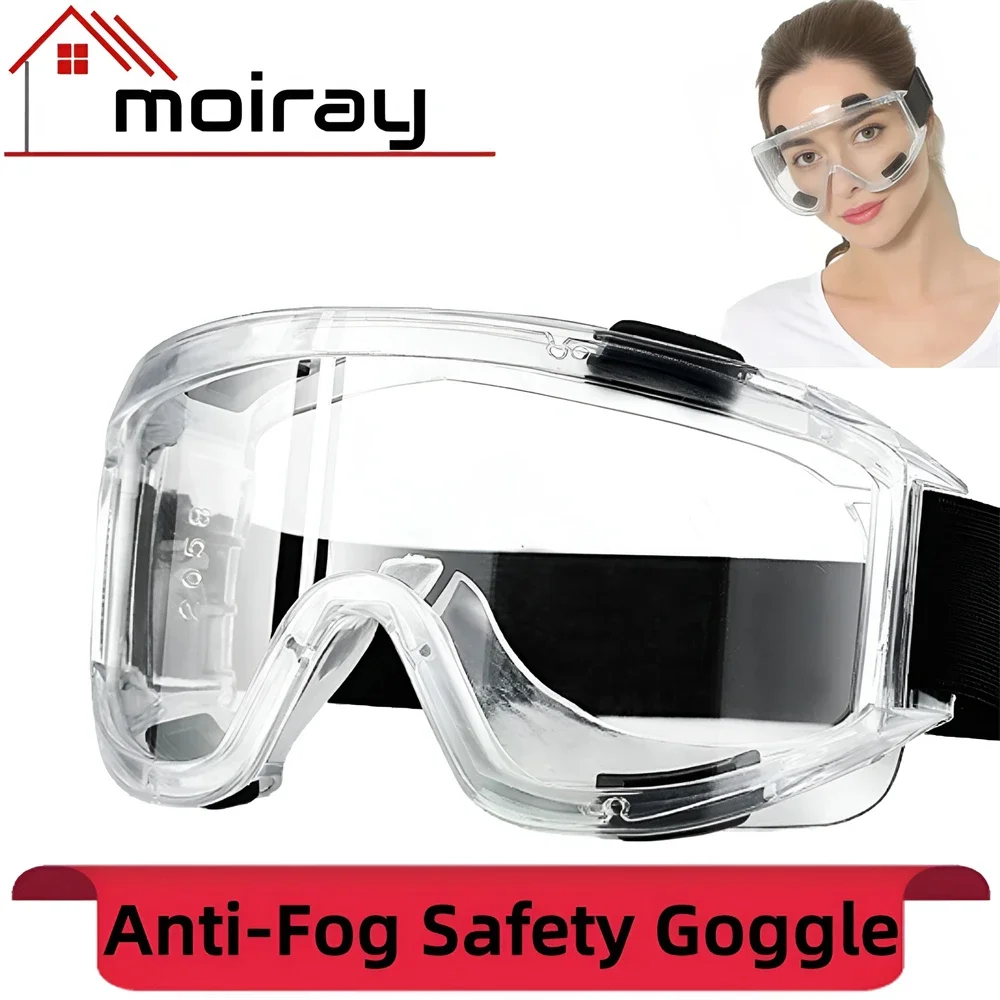 Safety Goggle Anti Splash Dust Proof Work Lab Eyewear Eye Protection Industrial Research Safety Glasses Clear Lens Welding