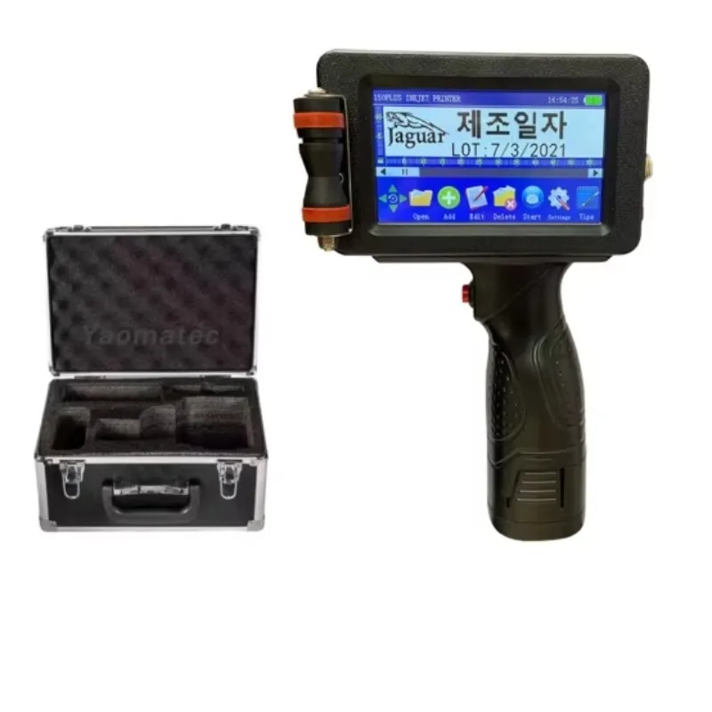 12.7mm Intelligent Handheld Inkjet Coder for Expiry‑Date Bar‑Code Serial‑Number Logo Batch‑Coding Printing