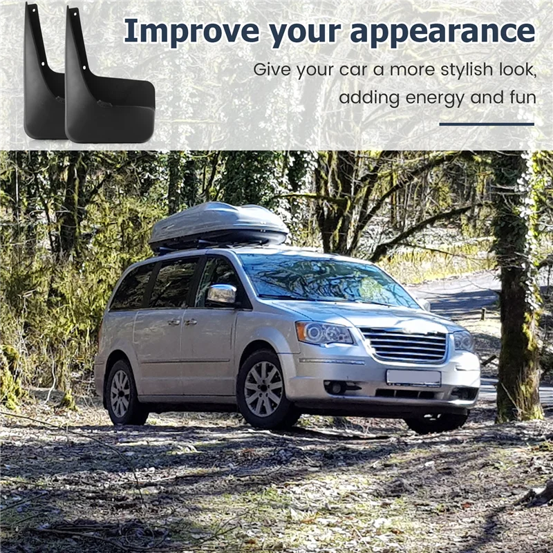 

A90E-Car Fender Water Guard Soft Fender Skin For Chrysler Grand Voyager 2013-2015