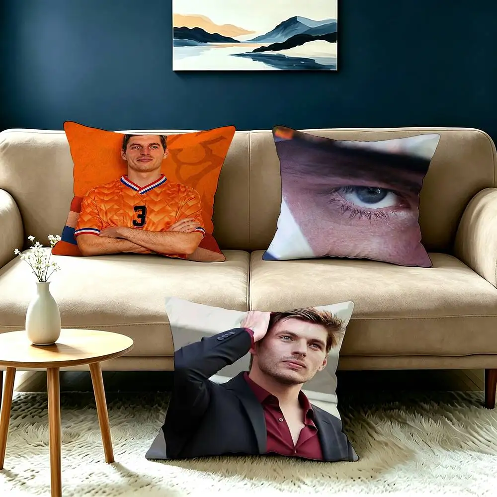 Racer Super Max Verstappen Pillow Case Square Double-Sided Sofa Cushion Cover Bedroom Bedside Pillow