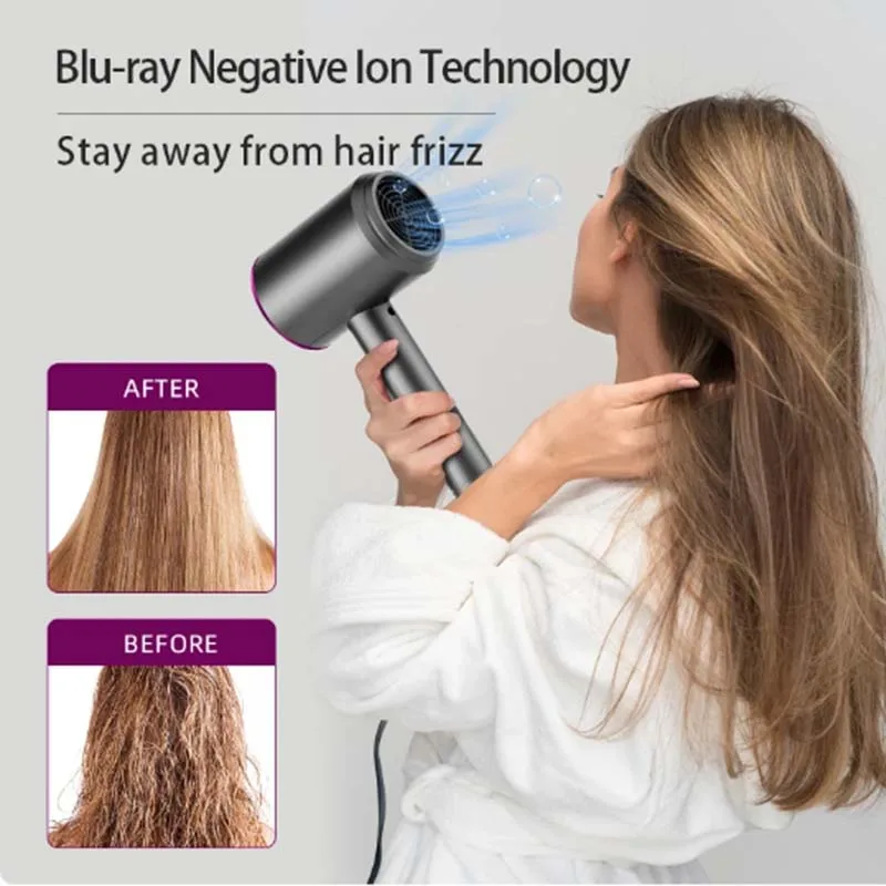 New Super High-Speed Hair Dryer Brushless Motor For Fast Drying Salon Professional Negative Ion Hair Care Styling Hair Dryer