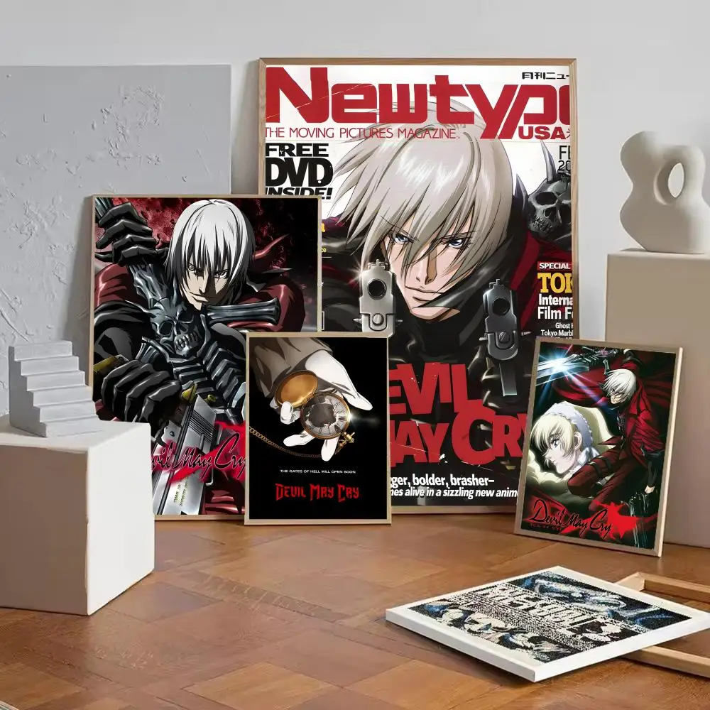 Game D-Devil May Cry Poster Decorative Wall Art Stickers Mural Photo Print for Home Living Room Hallway Decor