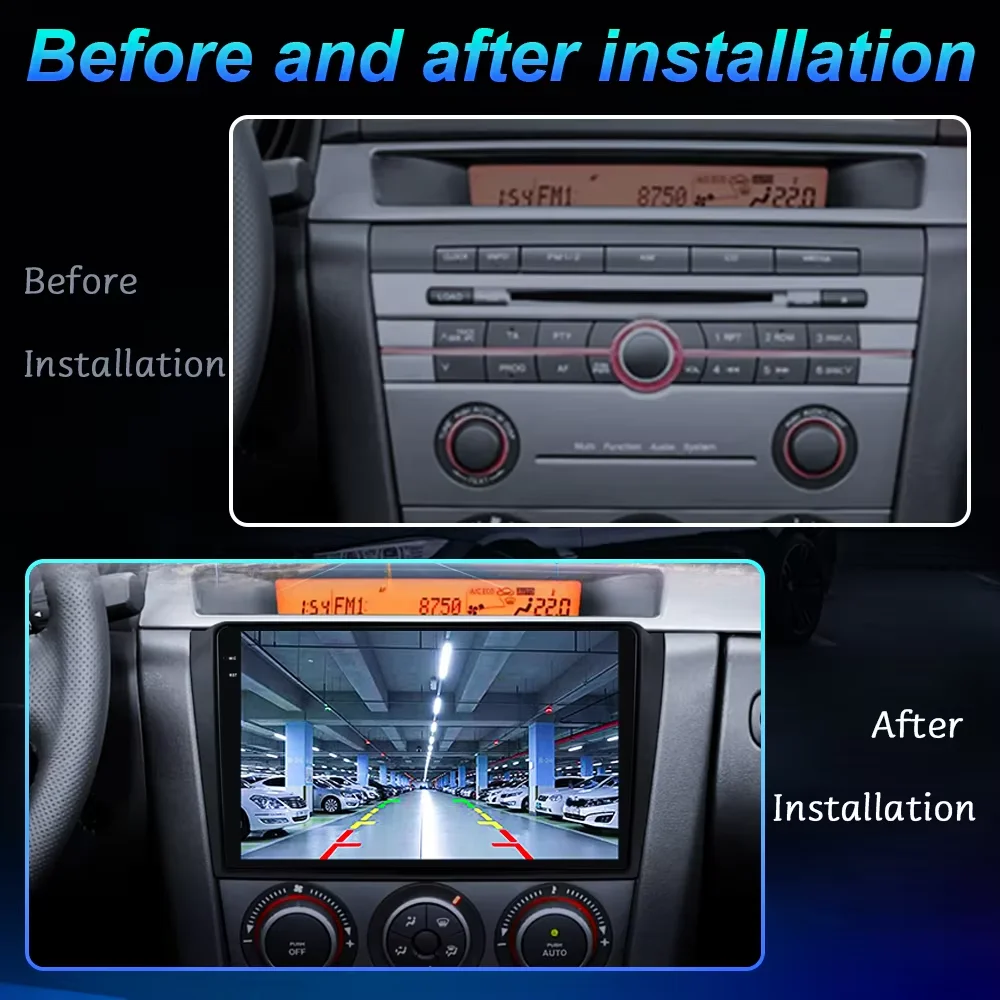 Android 16 For Mazda 3 2004 - 2009 Auto WIFI+4G Car Radio Carplay GPS Stereo Multimedia video Player Radio Samochodowe Wireless