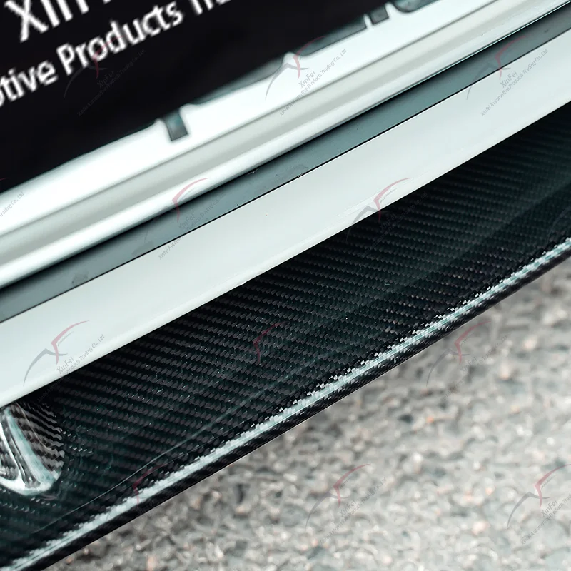 For Audi A5 S5 Upgrade CM Style Body Kit Carbon Fiber Front Bumper Lip Rear Diffuser Side Skirt Car Hood 2019-2020 - view 2