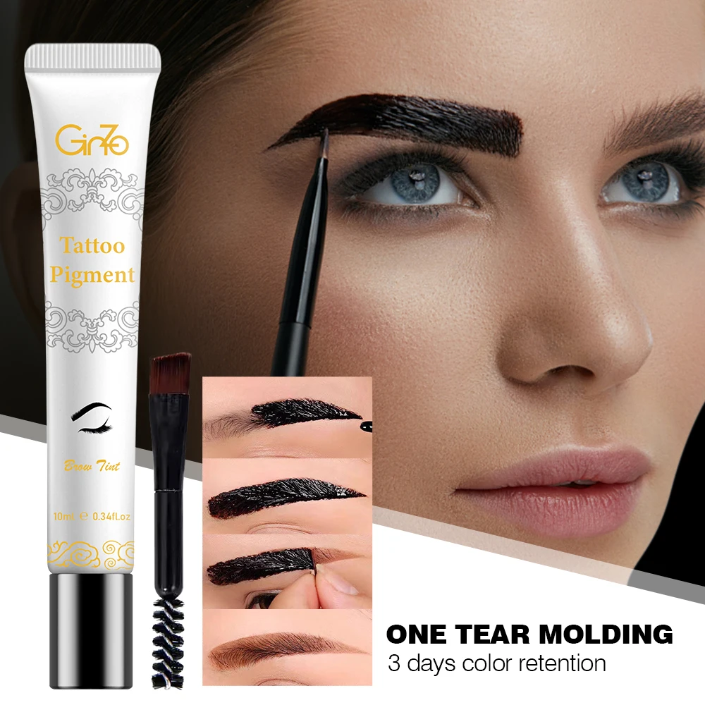 10ml descascar sobrancelha gel creme impermeável matiz de sobrancelha de longa duração para uso doméstico à prova de suor unisex pele-seguro maquiagem de beleza