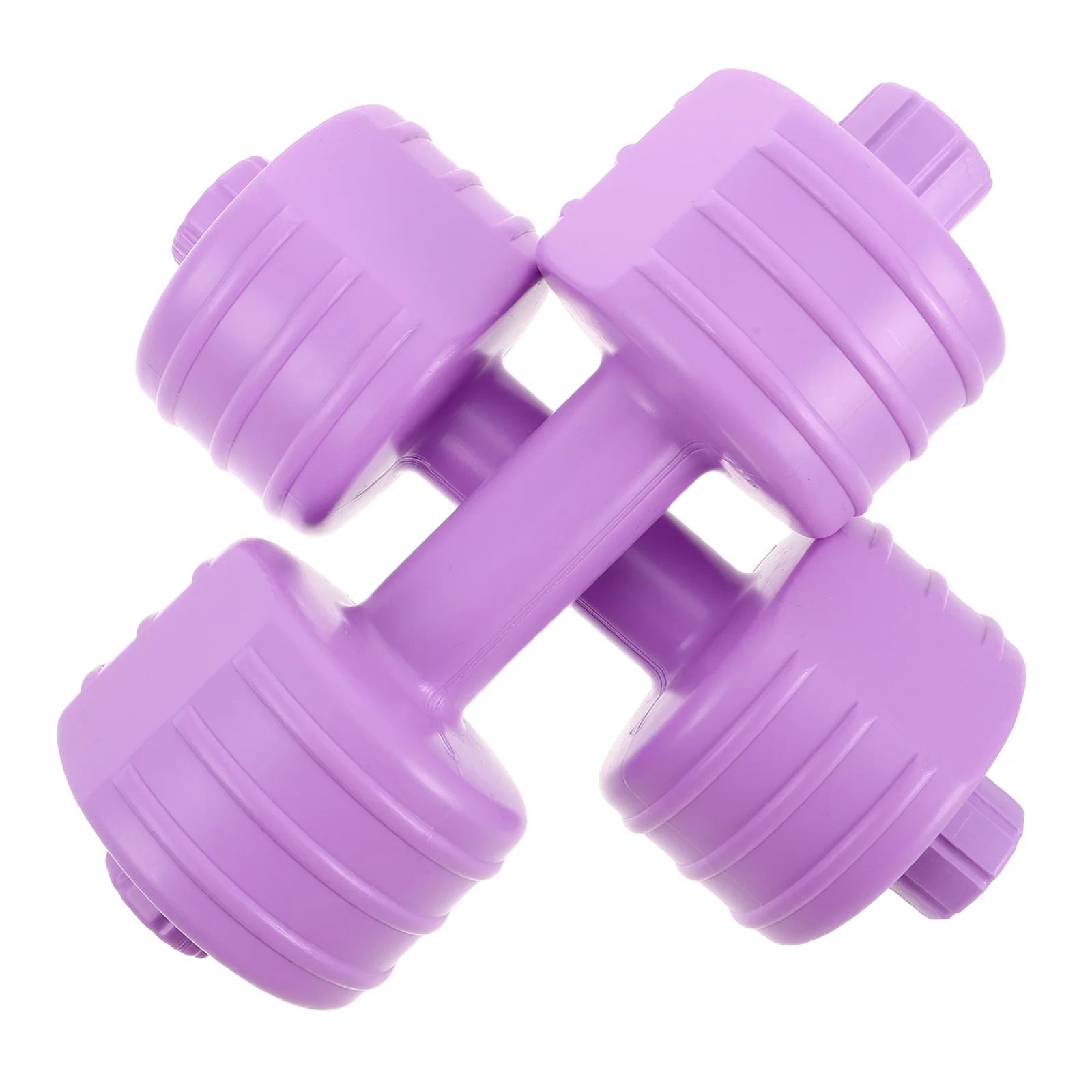 

2pcs Dumbbell Shaped Water Jugs Adjustable Weight Portable Fitness Dumbbells For Women Body Shaping Lightweight Durable Plastic