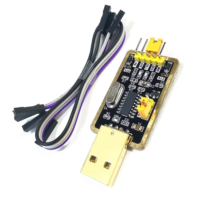 1Pcs CH340G RS232 USB to TTL Converter Module UART Serial Port STC Dowanloader Programmer Brush Upgrade Small Plate