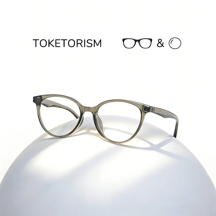 

Модные женские очки Toketorism с диоптриями, защита от УФ-излучения UV400, оптические линзы с диоптриями