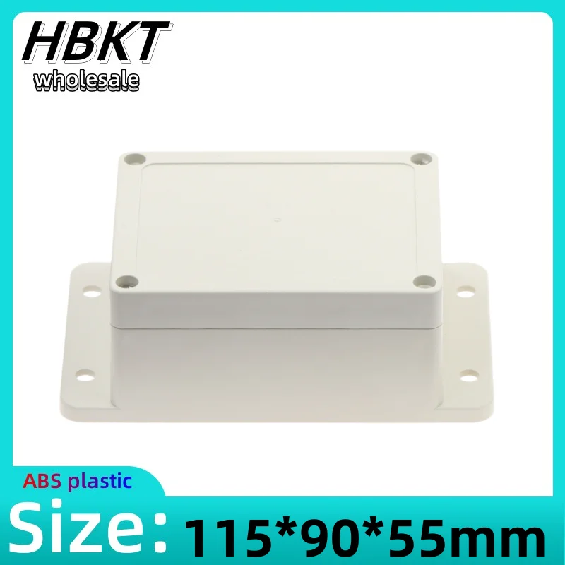 1pcs 115x90x55mm Plastic case Security power supply case Meter case Outdoor wiring waterproof box with ear