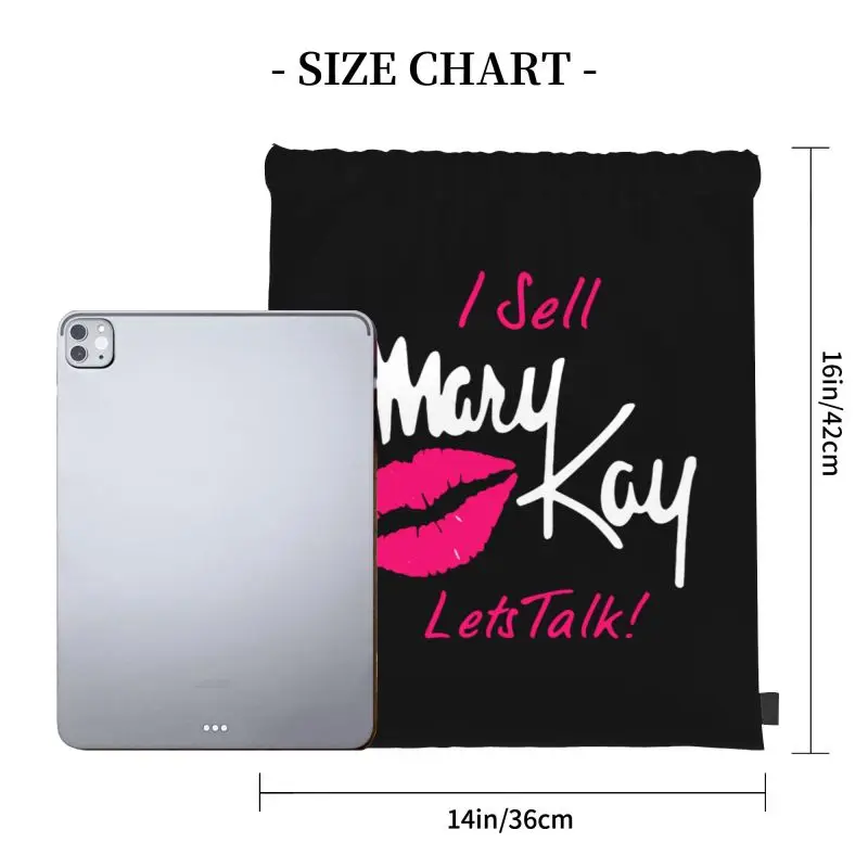 I Sell Mary Kay Lets Talk Lips Drawstring Bags Gym Bag Backpack 3d Printing