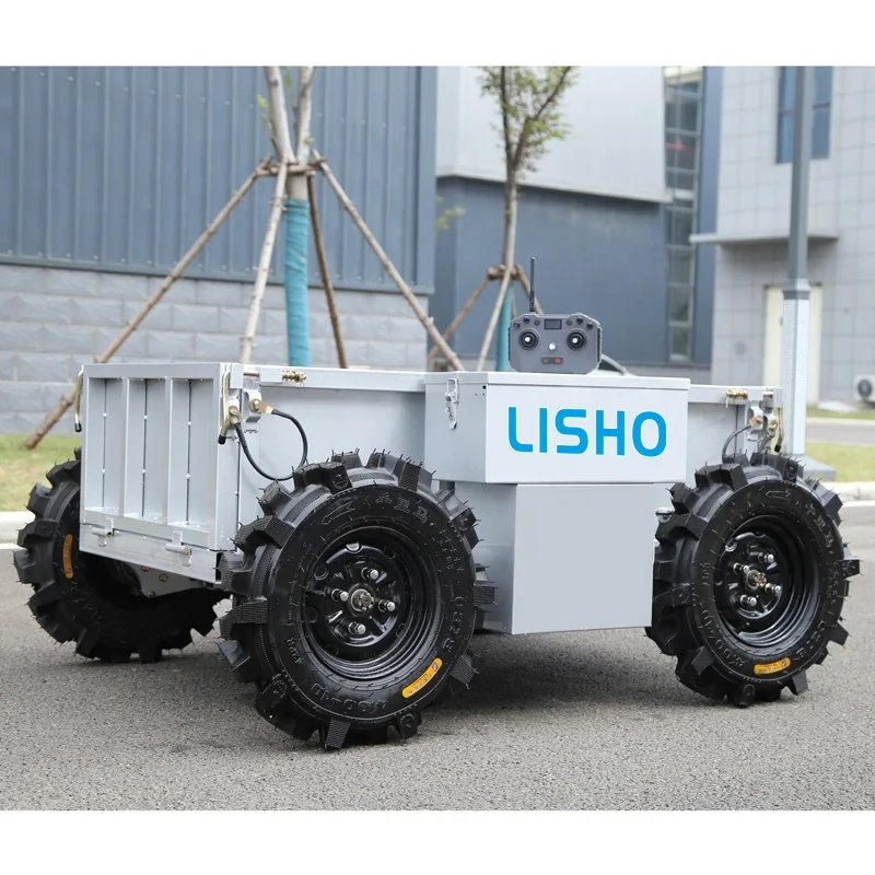 CE Certified RC Intelligent Various Terrain Farm Orchard Agricultural 4x4 Remote Controlled Handler Vehicle