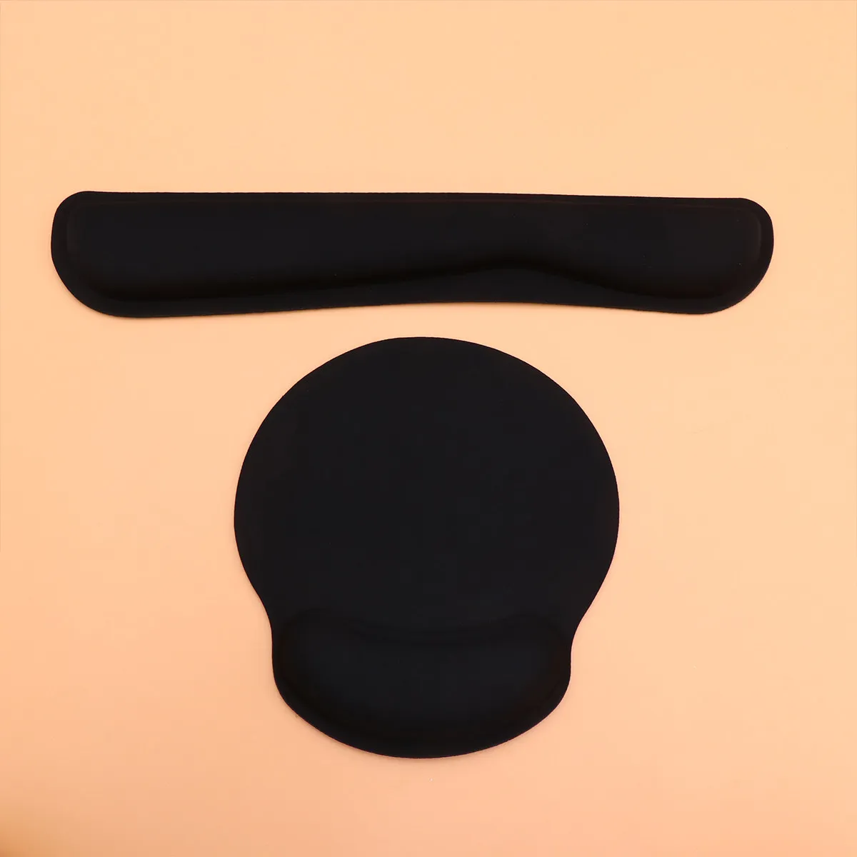 1Set Keyboard Mouse Wrist Rest Pad Set Memory Cotton Hand Pillow Ergonomic Design Elastic Support Reduce Wrist Elbow Stress