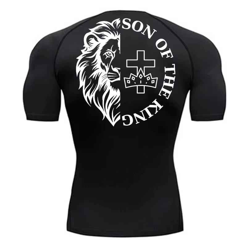 Herren-Kompressionshemden mit Kreuzmuster, kurzärmelig, für Fitnessstudio, Workout, sportlich, schnell trocknend, Baselayer-Unterhemden, Oberteile RL0381
