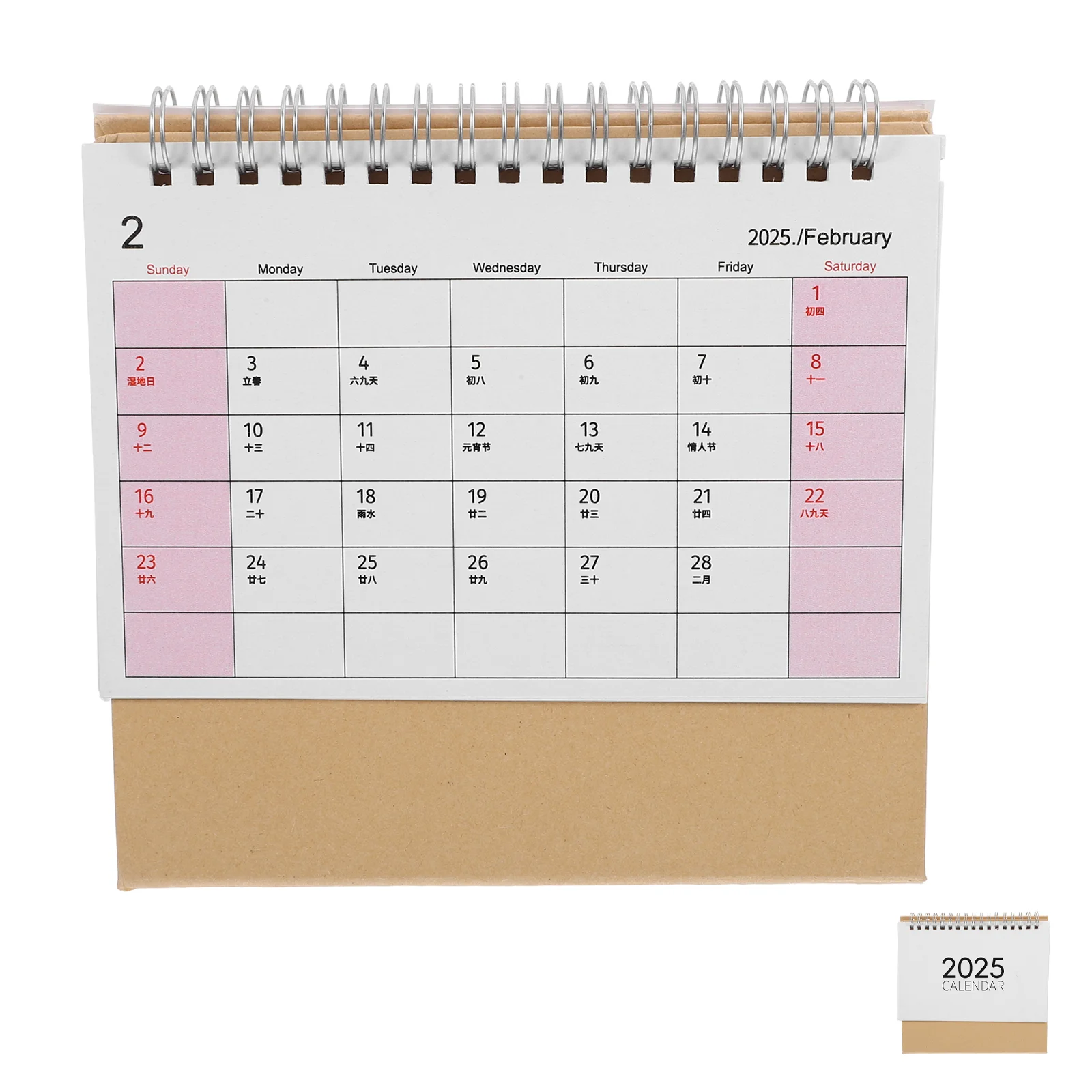 

Office Unprinted Calendar Desk 2025 Monthly 2024 Decor Flip Tabletop Bracket Mini