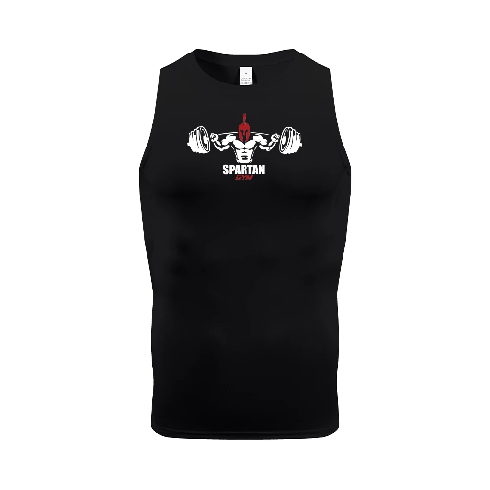 

Мужской эластичный компрессионный спортивный жилет, быстросохнущая приталенная майка без рукавов для летнего тренажерного зала, фитнеса и ежедневной тренировки