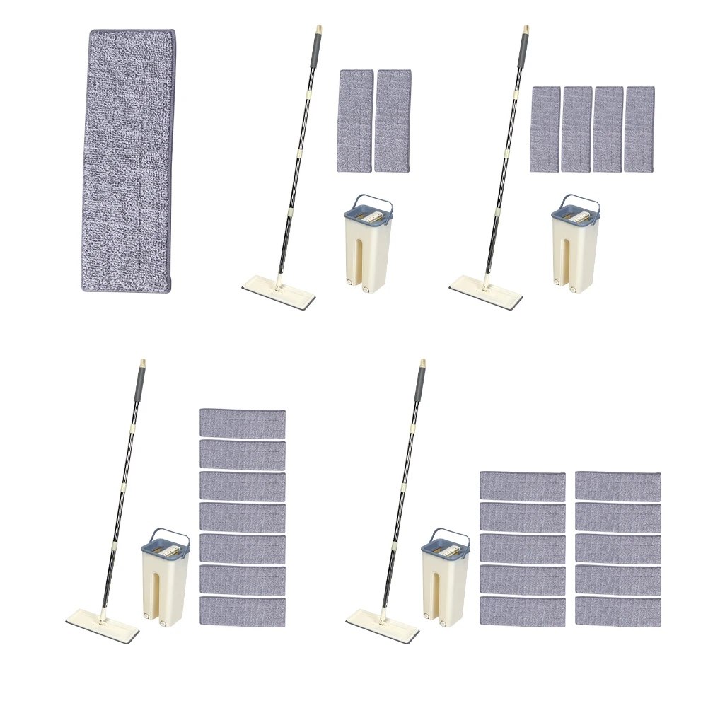 

Flat Squeeze Mop Clean Bucket Lazy Magic Mop Bucket 7/10 Mop Pads Microfiber Cloth Squeeze Floor Window Cleaning Mop Floor Mops