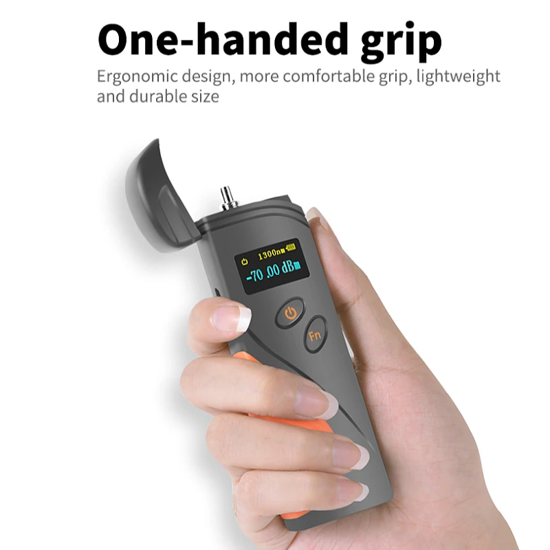 G2 FTTH Fiber Tester Mini Optical Power Meter 9 Wavelength USB Powered OLED SC FC ST Engineering Tool Self-Calibration Function