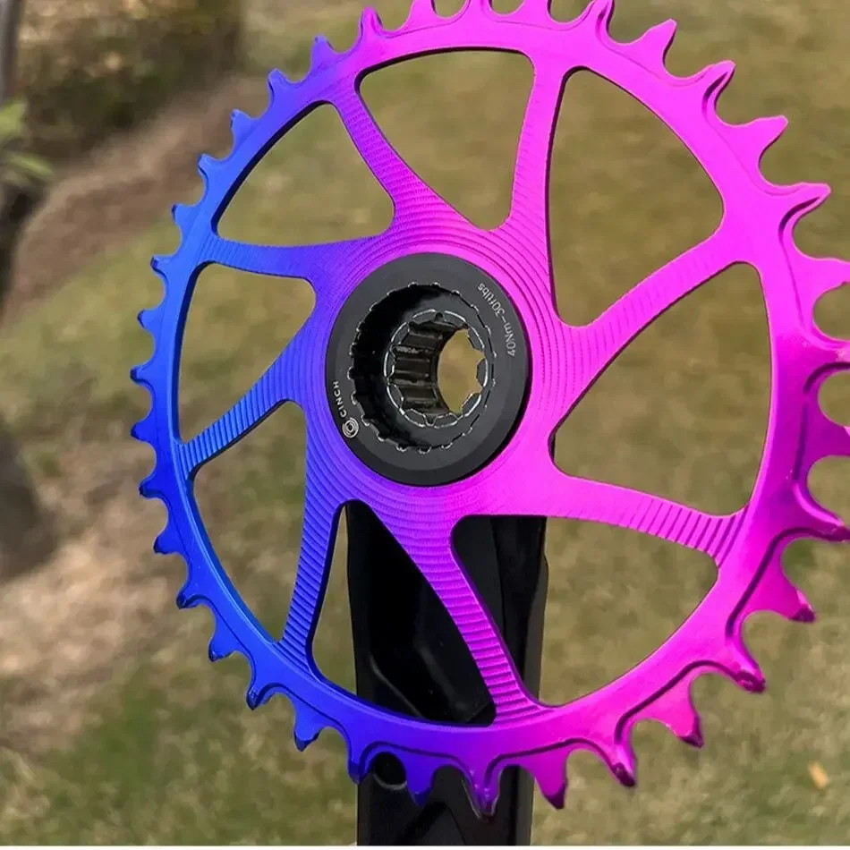 PASS QUEST 3mm (offset) Violet Blue 28T-38T Narrow Wide Chainring for RACE FACE RF Direct Mount Crank set Bicycle Accessories