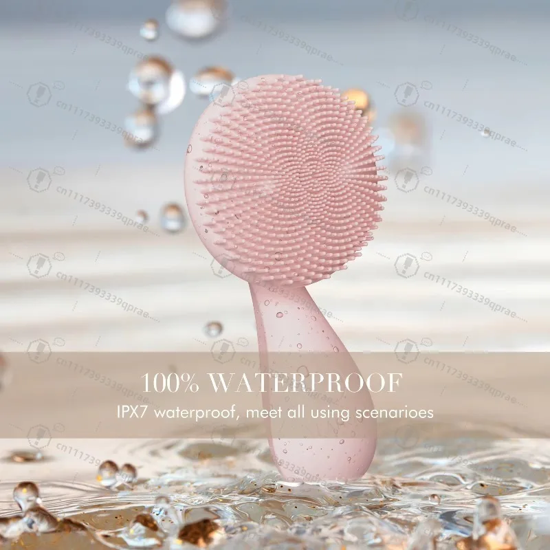 Magnetic Charging Silicone Facial Cleansing Brush IPX7 Waterproof Sonic Vibration Massage Beads Home Face Care Tool