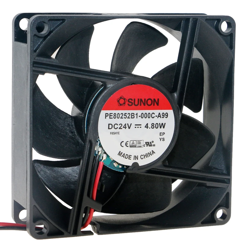 

Brand new original PE80252B1-000C-A99 8025 8cm 80mm fan DC 24V 4.80W Large air volume inverter cooling fan