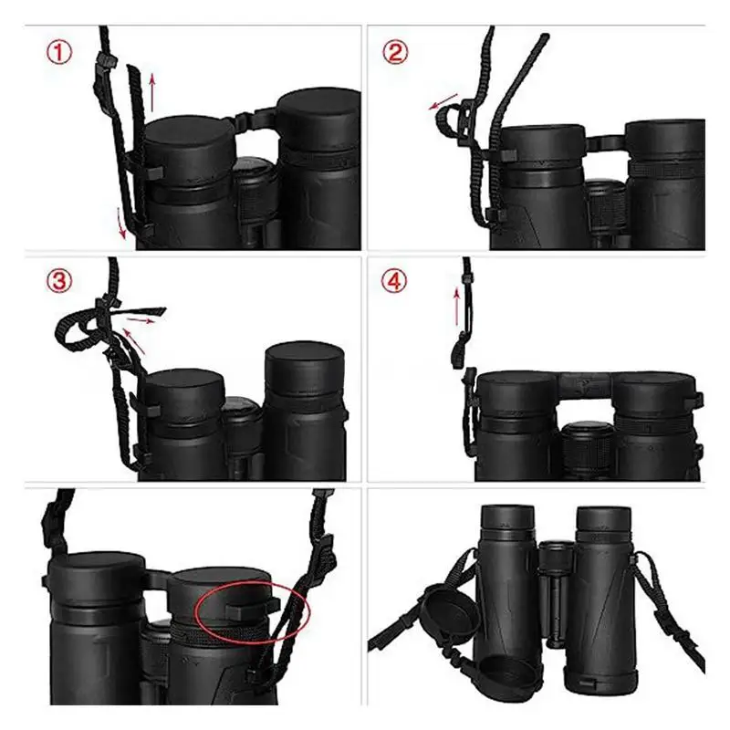 Binoculars Harness Strap X-Shaped Harness Strap Adjustable Binocular Carrier Elastic Durable Shoulder Straps Optics Accessories