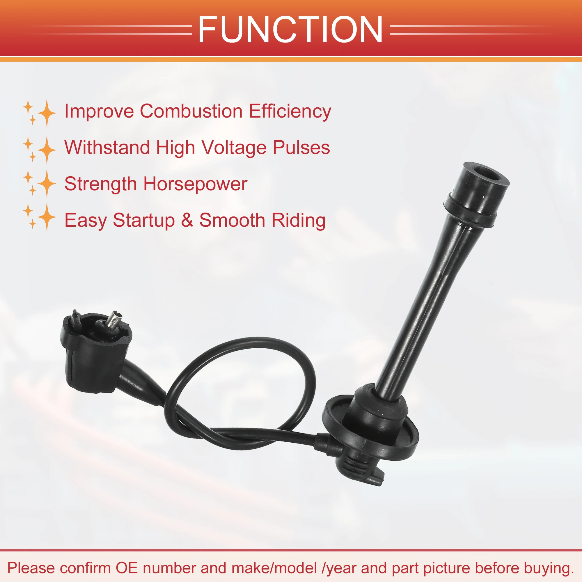 UXCELL 2 قطعة سيارة شرارة التوصيل لفائف أسلاك الإشعال لفائف تسخير كابل 5 مللي متر صالح لتويوتا باسيو تيرسل 4 Cyl 1.5L 1995-1999