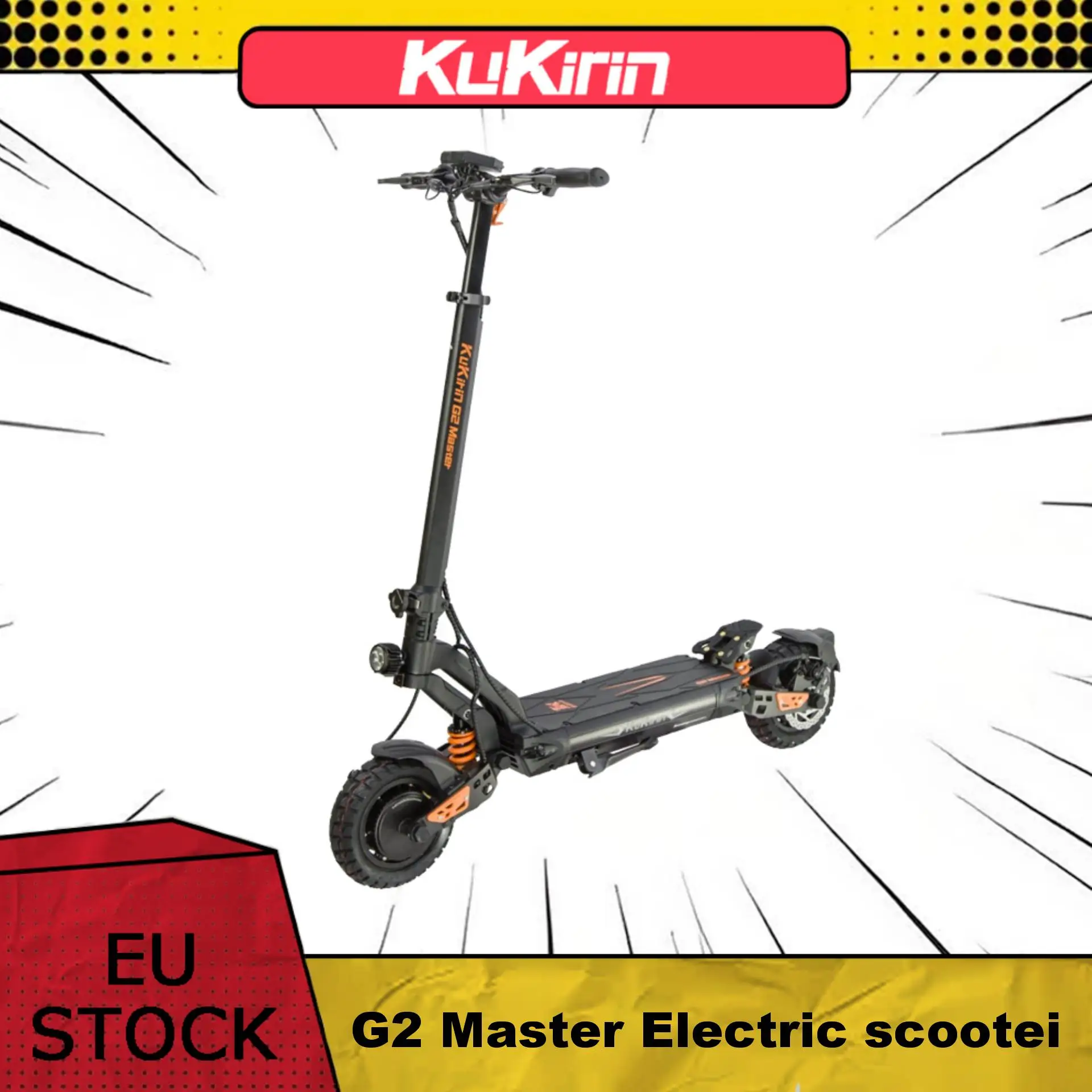 Kukirin G2 Master Foldable Electric engine Electric Soot 52V 20.8Ah li-ion battery maximum speed 60 km/h range 70km