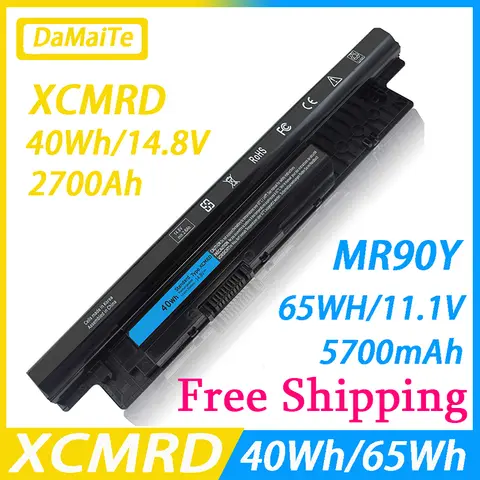 New 40Wh XCMRD 65WH MR90Y Laptop Battery for Dell Inspiron 3421 3437 3442 3443 3521 3721 3737 5421 5437 5537 3537 5521 5721 5737