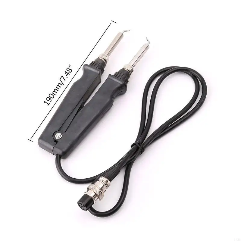 

E5BE 902 ESD Double Soldering Iron Tweezer Handle Clip Heating Plier Soldering St